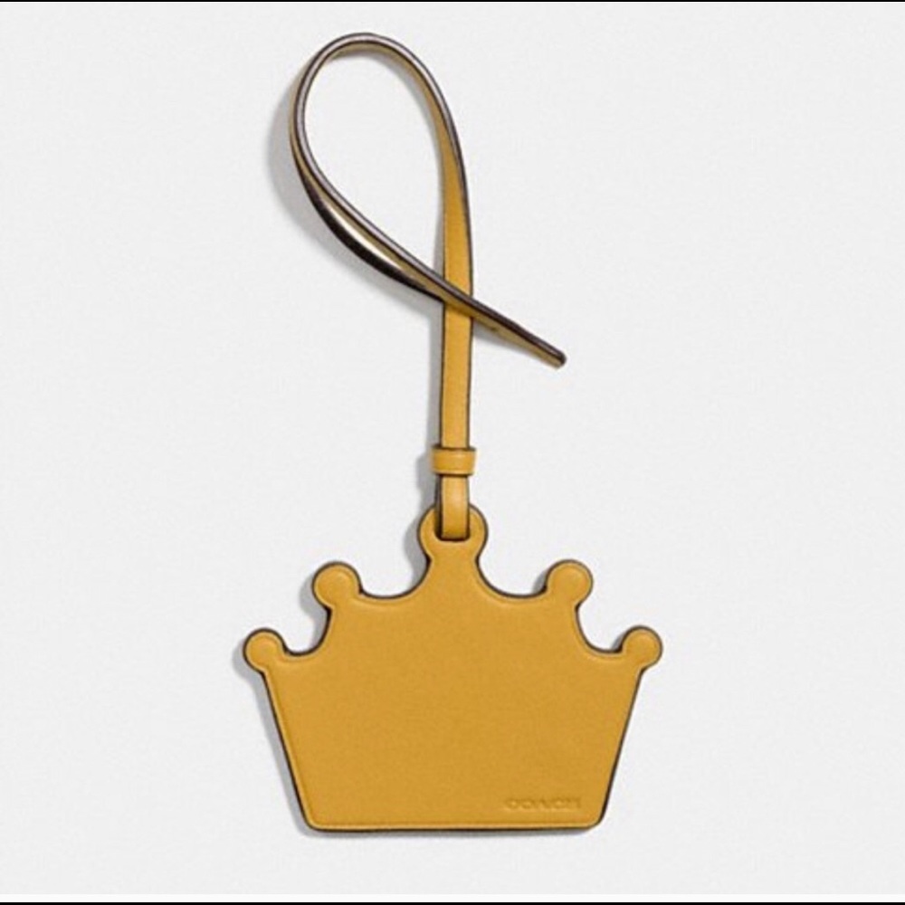 ISO Coach crown ornament bag tag